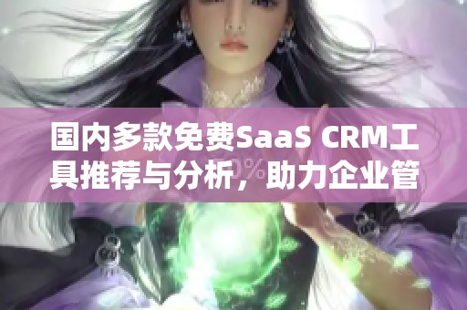 国内多款免费SaaS CRM工具推荐与分析，助力企业管理提升