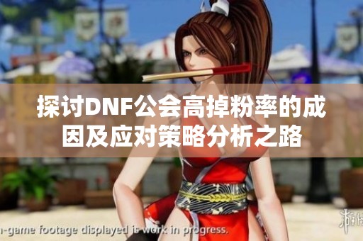 探讨DNF公会高掉粉率的成因及应对策略分析之路