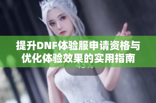 提升DNF体验服申请资格与优化体验效果的实用指南