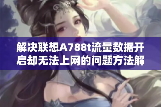解决联想A788t流量数据开启却无法上网的问题方法解析
