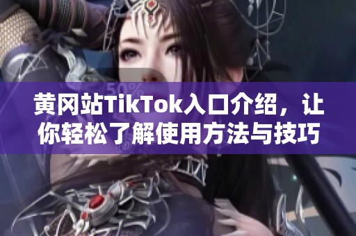 黄冈站TikTok入口介绍，让你轻松了解使用方法与技巧