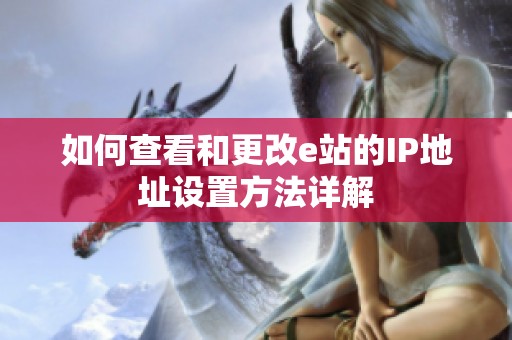 如何查看和更改e站的IP地址设置方法详解