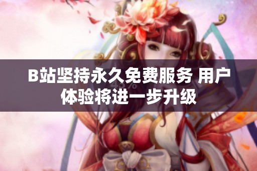 B站坚持永久免费服务 用户体验将进一步升级
