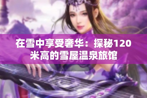 在雪中享受奢华：探秘120米高的雪屋温泉旅馆