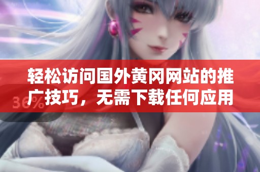 轻松访问国外黄冈网站的推广技巧，无需下载任何应用
