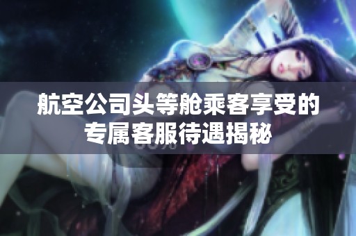 航空公司头等舱乘客享受的专属客服待遇揭秘
