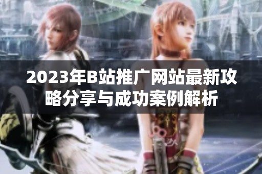 2023年B站推广网站最新攻略分享与成功案例解析
