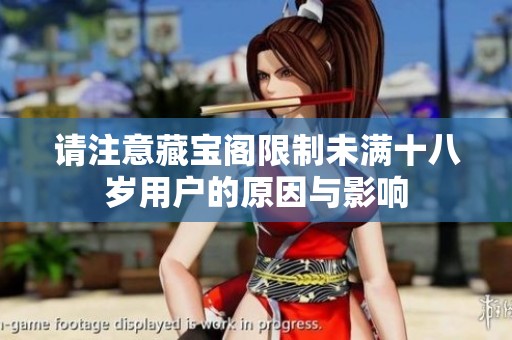 请注意藏宝阁限制未满十八岁用户的原因与影响