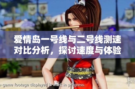 爱情岛一号线与二号线测速对比分析，探讨速度与体验差异