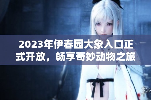 2023年伊春园大象入口正式开放，畅享奇妙动物之旅