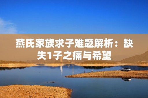 燕氏家族求子难题解析：缺失1子之痛与希望