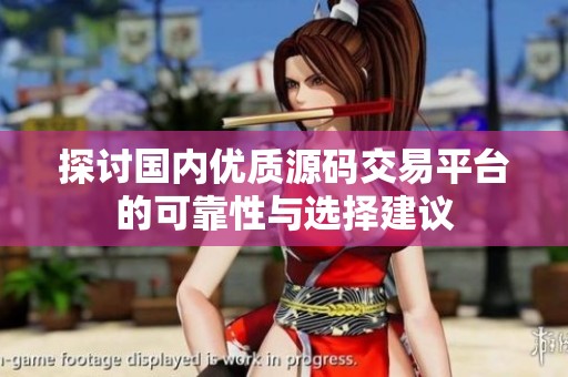 探讨国内优质源码交易平台的可靠性与选择建议