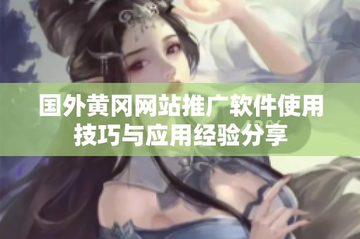 国外黄冈网站推广软件使用技巧与应用经验分享