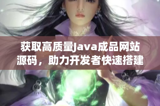 获取高质量Java成品网站源码，助力开发者快速搭建平台