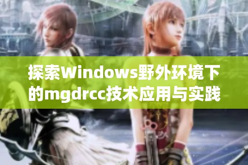 探索Windows野外环境下的mgdrcc技术应用与实践总结