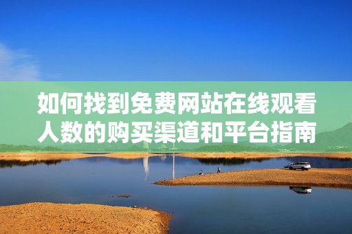 如何找到免费网站在线观看人数的购买渠道和平台指南