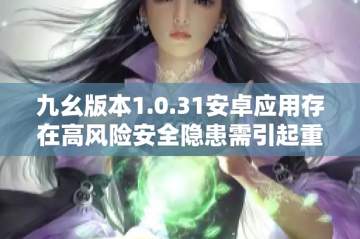 九幺版本1.0.31安卓应用存在高风险安全隐患需引起重视