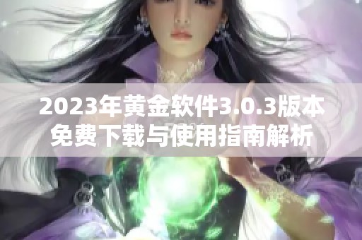 2023年黄金软件3.0.3版本免费下载与使用指南解析