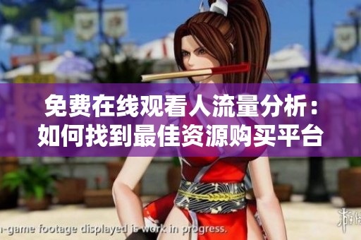 免费在线观看人流量分析：如何找到最佳资源购买平台
