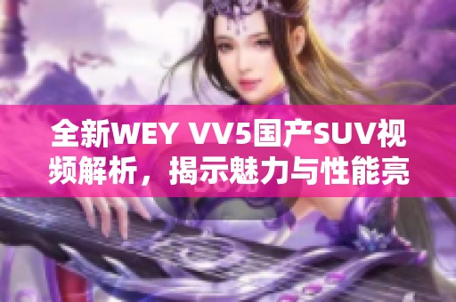 全新WEY VV5国产SUV视频解析，揭示魅力与性能亮点
