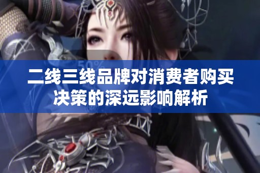 二线三线品牌对消费者购买决策的深远影响解析