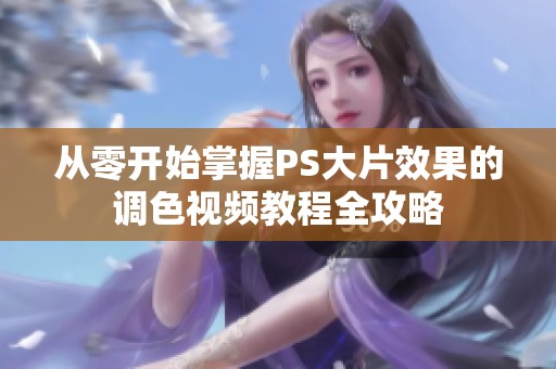 从零开始掌握PS大片效果的调色视频教程全攻略