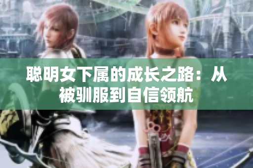 聪明女下属的成长之路：从被驯服到自信领航