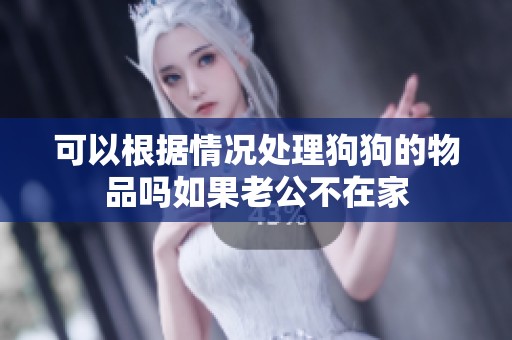 可以根据情况处理狗狗的物品吗如果老公不在家