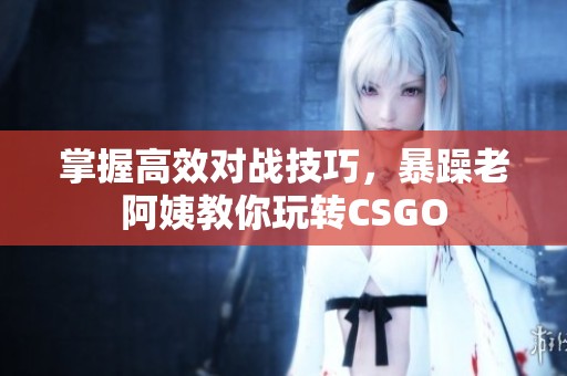 掌握高效对战技巧，暴躁老阿姨教你玩转CSGO