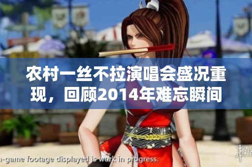 农村一丝不拉演唱会盛况重现，回顾2014年难忘瞬间