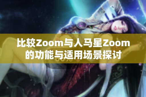 比较Zoom与人马星Zoom的功能与适用场景探讨