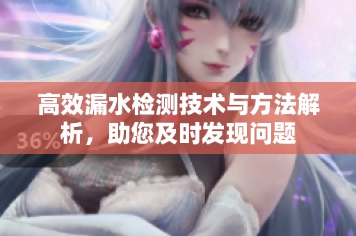 高效漏水检测技术与方法解析，助您及时发现问题
