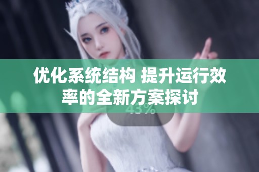 优化系统结构 提升运行效率的全新方案探讨