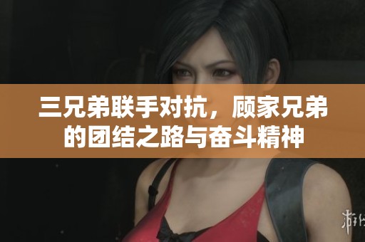 三兄弟联手对抗，顾家兄弟的团结之路与奋斗精神