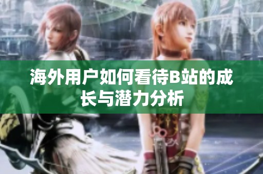 海外用户如何看待B站的成长与潜力分析