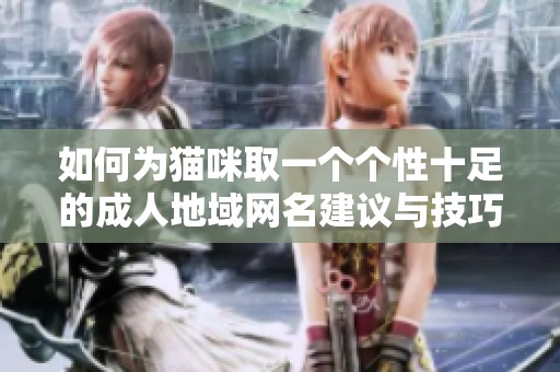 如何为猫咪取一个个性十足的成人地域网名建议与技巧