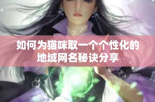 如何为猫咪取一个个性化的地域网名秘诀分享