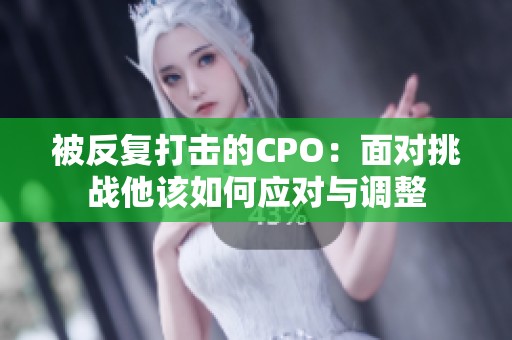 被反复打击的CPO：面对挑战他该如何应对与调整