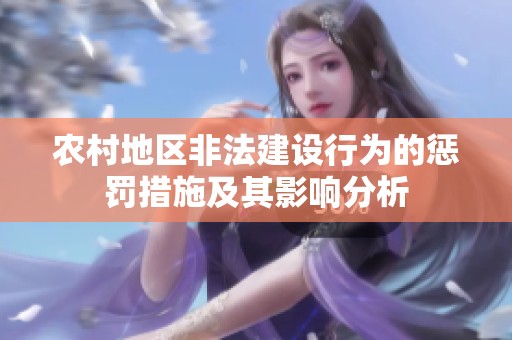 农村地区非法建设行为的惩罚措施及其影响分析