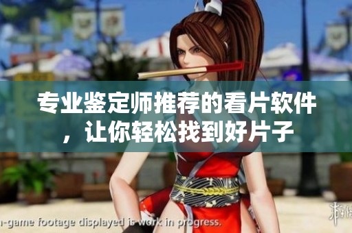 专业鉴定师推荐的看片软件，让你轻松找到好片子