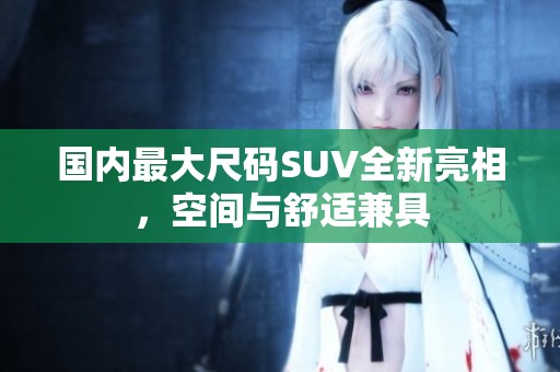 国内最大尺码SUV全新亮相，空间与舒适兼具