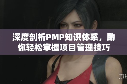 深度剖析PMP知识体系，助你轻松掌握项目管理技巧