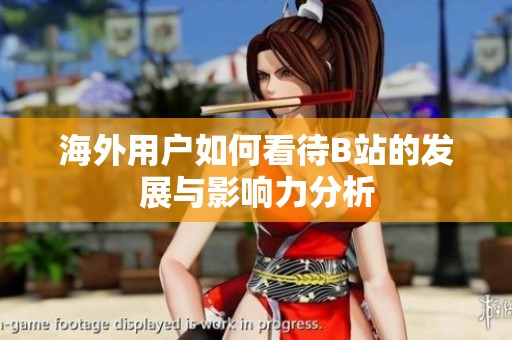 海外用户如何看待B站的发展与影响力分析