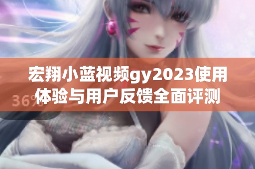 宏翔小蓝视频gy2023使用体验与用户反馈全面评测