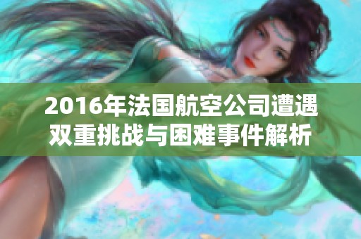 2016年法国航空公司遭遇双重挑战与困难事件解析
