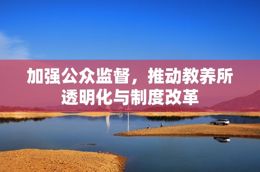 加强公众监督，推动教养所透明化与制度改革