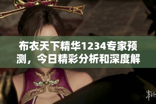 布衣天下精华1234专家预测，今日精彩分析和深度解读