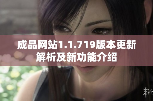 成品网站1.1.719版本更新解析及新功能介绍