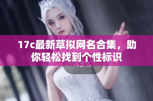 17c最新草拟网名合集，助你轻松找到个性标识