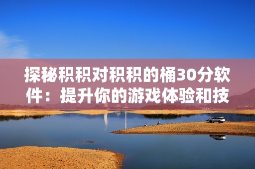 探秘积积对积积的桶30分软件：提升你的游戏体验和技巧